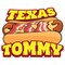 Signmission Texas Tommy Decal Concession Stand Food Truck Sticker, D-DC-16 Texas Tommy19 D-DC-16 Texas Tommy19 - alternate 1